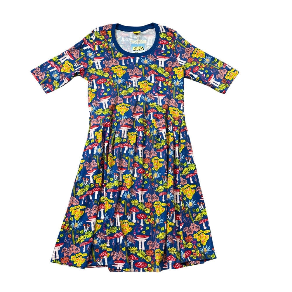 Duns Large 42/44 Sweden Chantarelle Short Sleeved Skater Dress New w/ Tags